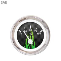 GARFM98 Carbon Fiber Green Gauge Face Set Aurora Instruments